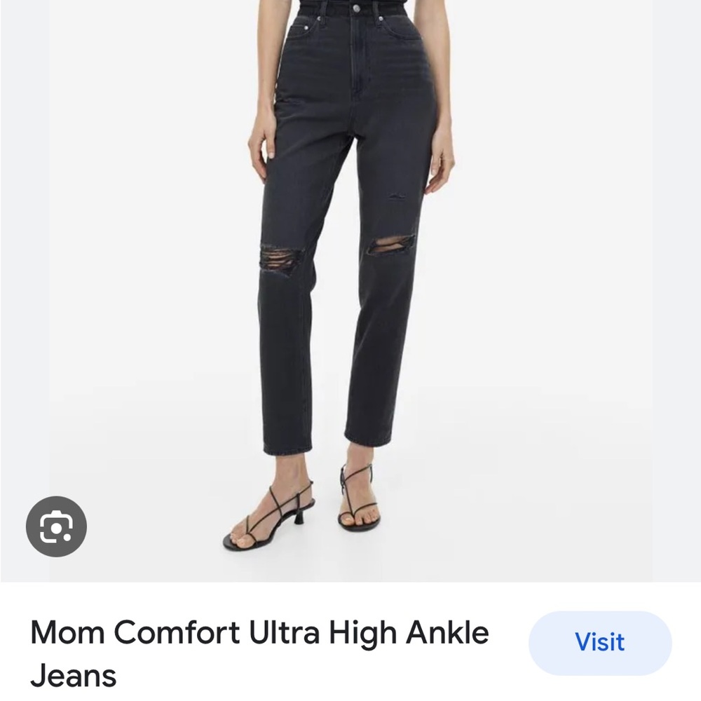 High waisted ankle jeans